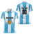 Custom Argentina Football Women Polo Shirt