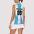 Custom Argentina Football Women Sleeveless Polo Shirt