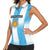 Custom Argentina Football Women Sleeveless Polo Shirt