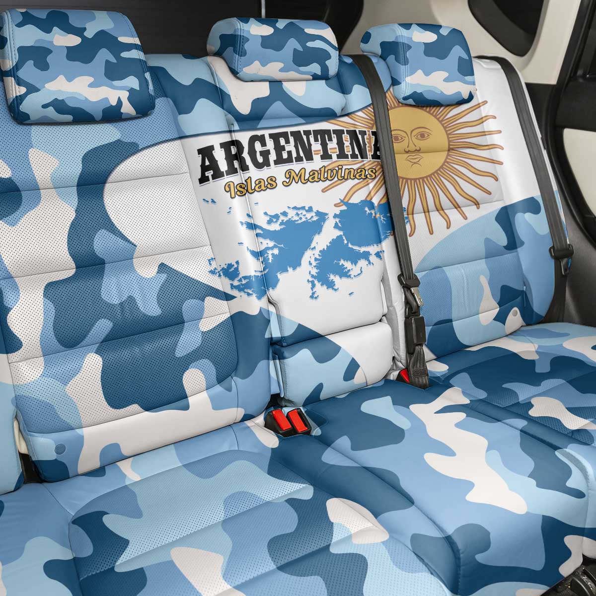 Argentina Malvinas Day Back Car Seat Cover Las Malvinas Son Argentinas