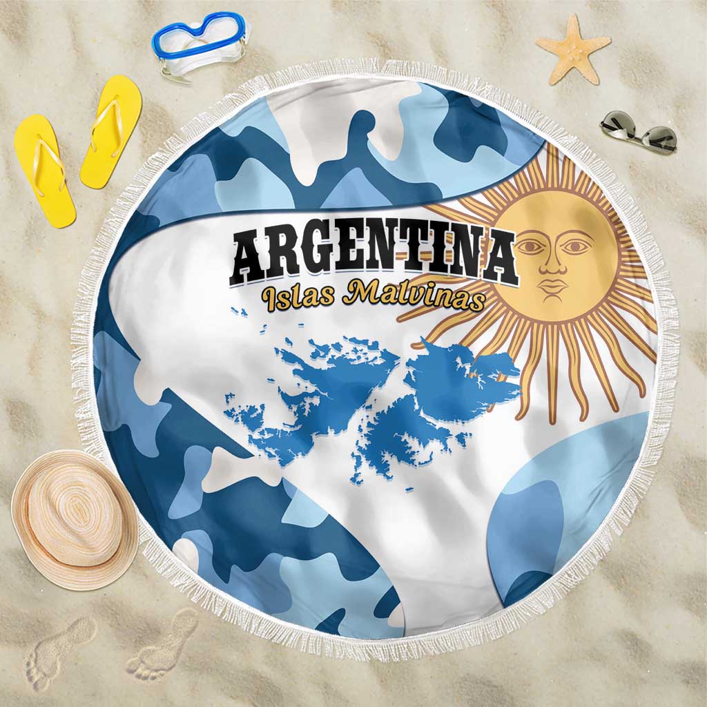 Argentina Malvinas Day Beach Blanket Las Malvinas Son Argentinas