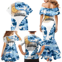 Argentina Malvinas Day Family Matching Mermaid Dress and Hawaiian Shirt Las Malvinas Son Argentinas