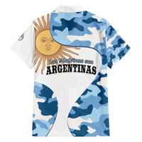 Argentina Malvinas Day Family Matching Off The Shoulder Long Sleeve Dress and Hawaiian Shirt Las Malvinas Son Argentinas