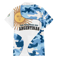 Argentina Malvinas Day Family Matching Off Shoulder Maxi Dress and Hawaiian Shirt Las Malvinas Son Argentinas
