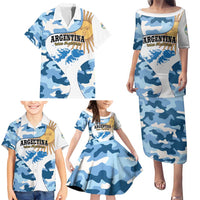 Argentina Malvinas Day Family Matching Puletasi and Hawaiian Shirt Las Malvinas Son Argentinas