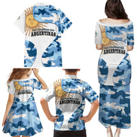 Argentina Malvinas Day Family Matching Puletasi and Hawaiian Shirt Las Malvinas Son Argentinas