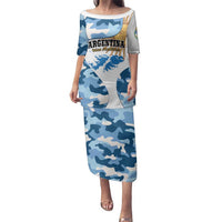 Argentina Malvinas Day Family Matching Puletasi and Hawaiian Shirt Las Malvinas Son Argentinas