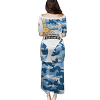 Argentina Malvinas Day Family Matching Puletasi and Hawaiian Shirt Las Malvinas Son Argentinas