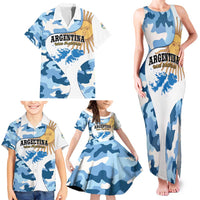 Argentina Malvinas Day Family Matching Tank Maxi Dress and Hawaiian Shirt Las Malvinas Son Argentinas