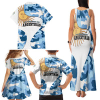 Argentina Malvinas Day Family Matching Tank Maxi Dress and Hawaiian Shirt Las Malvinas Son Argentinas