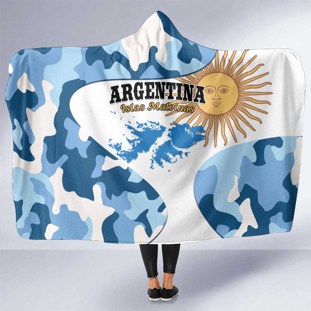 Argentina Malvinas Day Hooded Blanket Las Malvinas Son Argentinas
