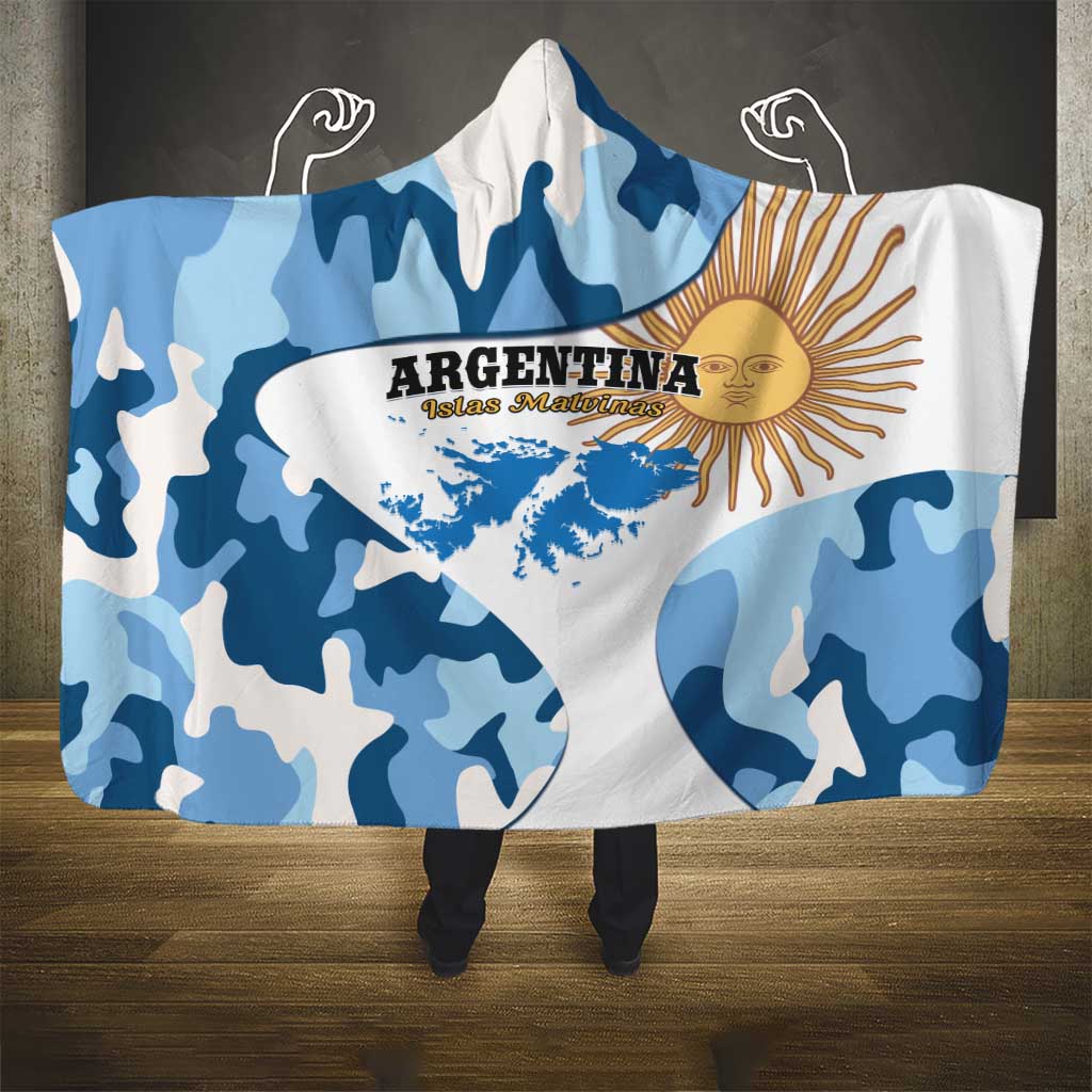 Argentina Malvinas Day Hooded Blanket Las Malvinas Son Argentinas