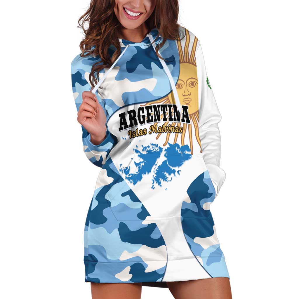 Argentina Malvinas Day Hoodie Dress Las Malvinas Son Argentinas