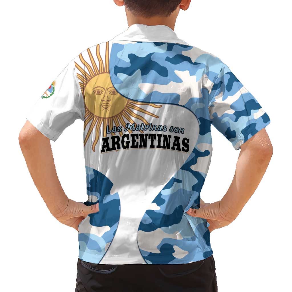 Argentina Malvinas Day Kid Hawaiian Shirt Las Malvinas Son Argentinas