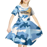 Argentina Malvinas Day Kid Short Sleeve Dress Las Malvinas Son Argentinas