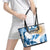 Argentina Malvinas Day Leather Tote Bag Las Malvinas Son Argentinas