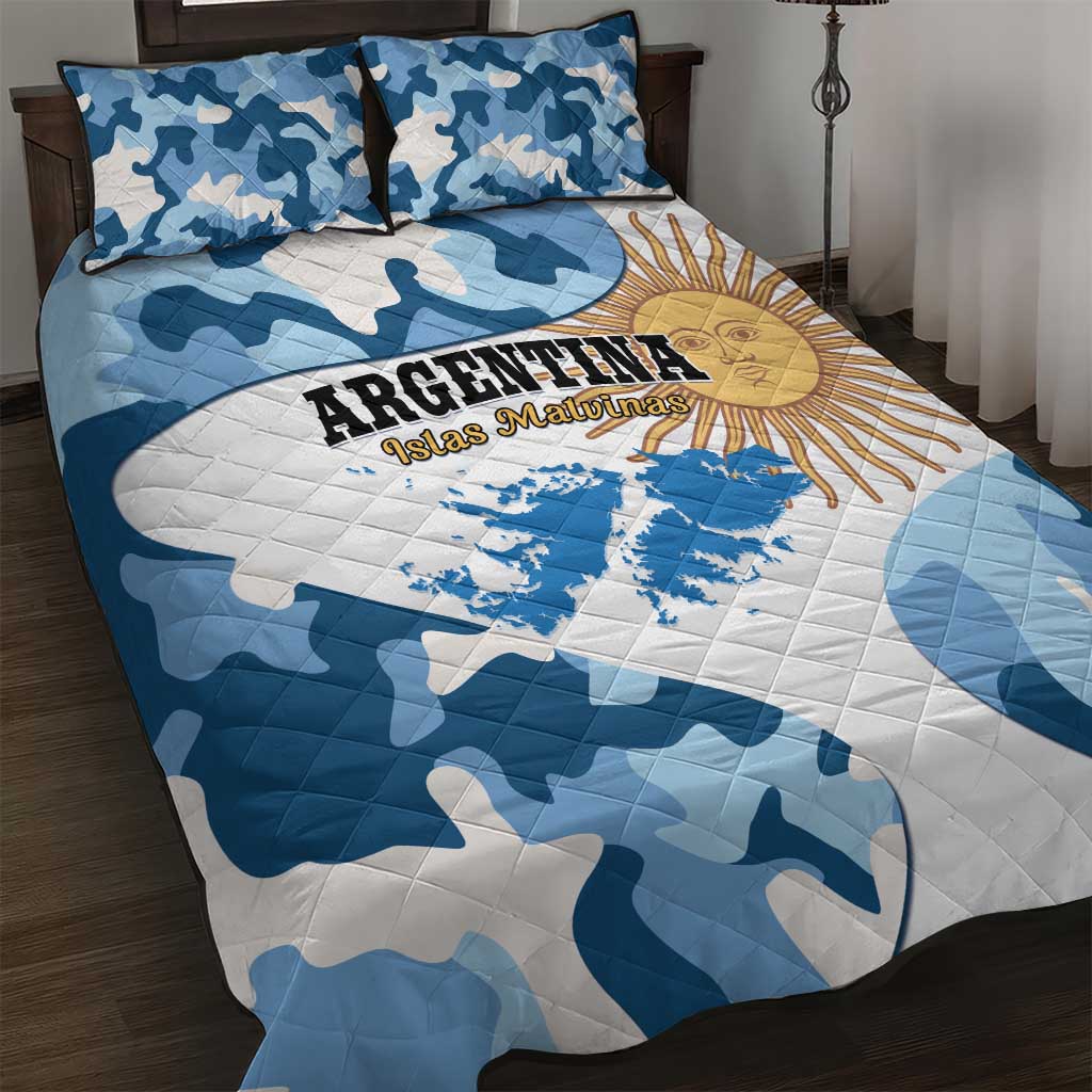 Argentina Malvinas Day Quilt Bed Set Las Malvinas Son Argentinas