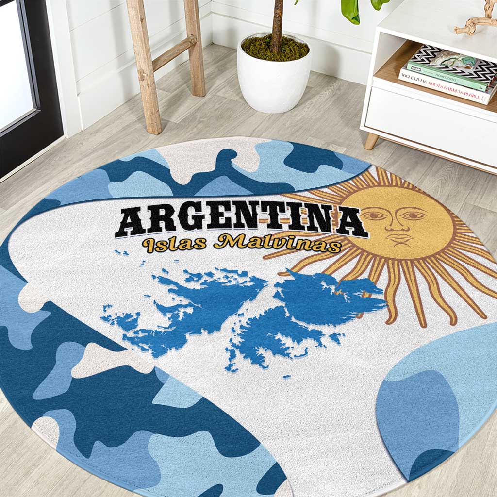 Argentina Malvinas Day Round Carpet Las Malvinas Son Argentinas