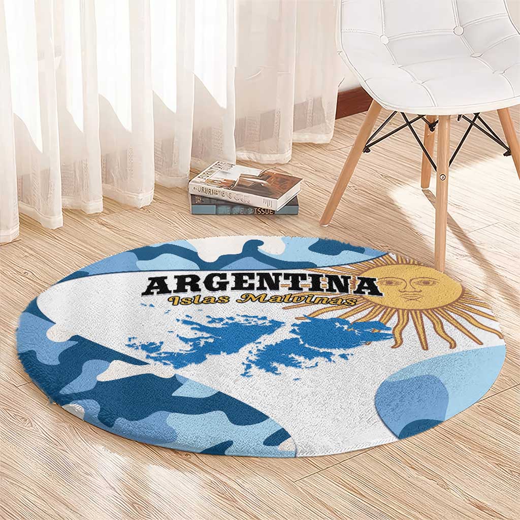 Argentina Malvinas Day Round Carpet Las Malvinas Son Argentinas