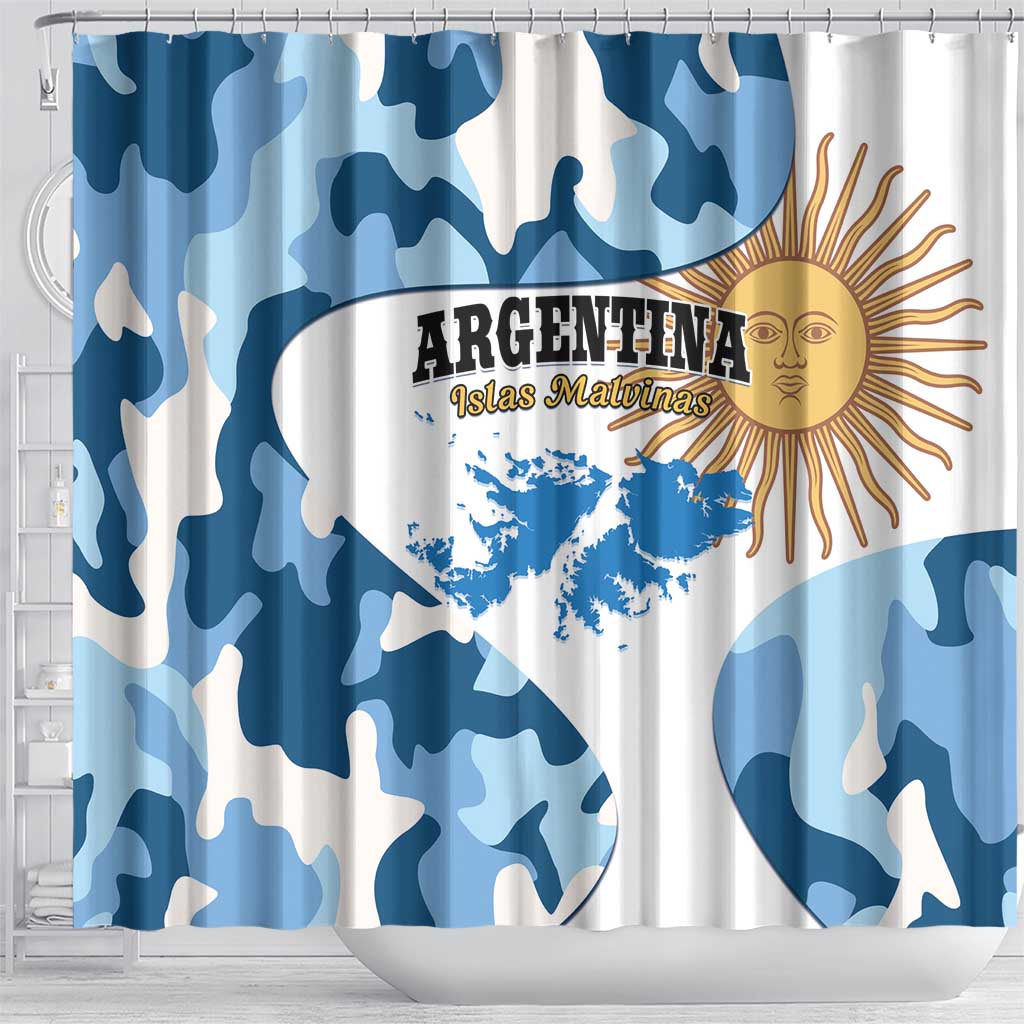 Argentina Malvinas Day Shower Curtain Las Malvinas Son Argentinas