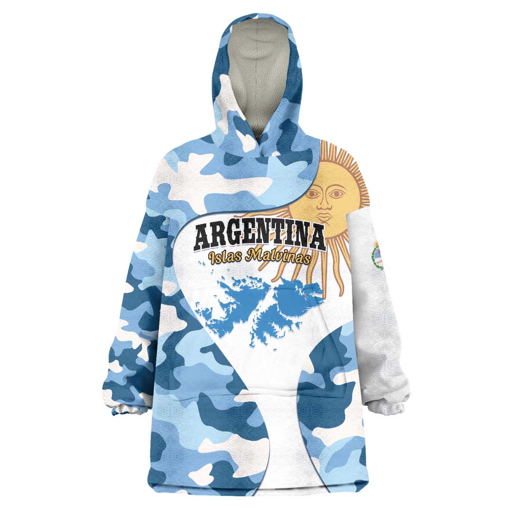 Argentina Malvinas Day Wearable Blanket Hoodie Las Malvinas Son Argentinas