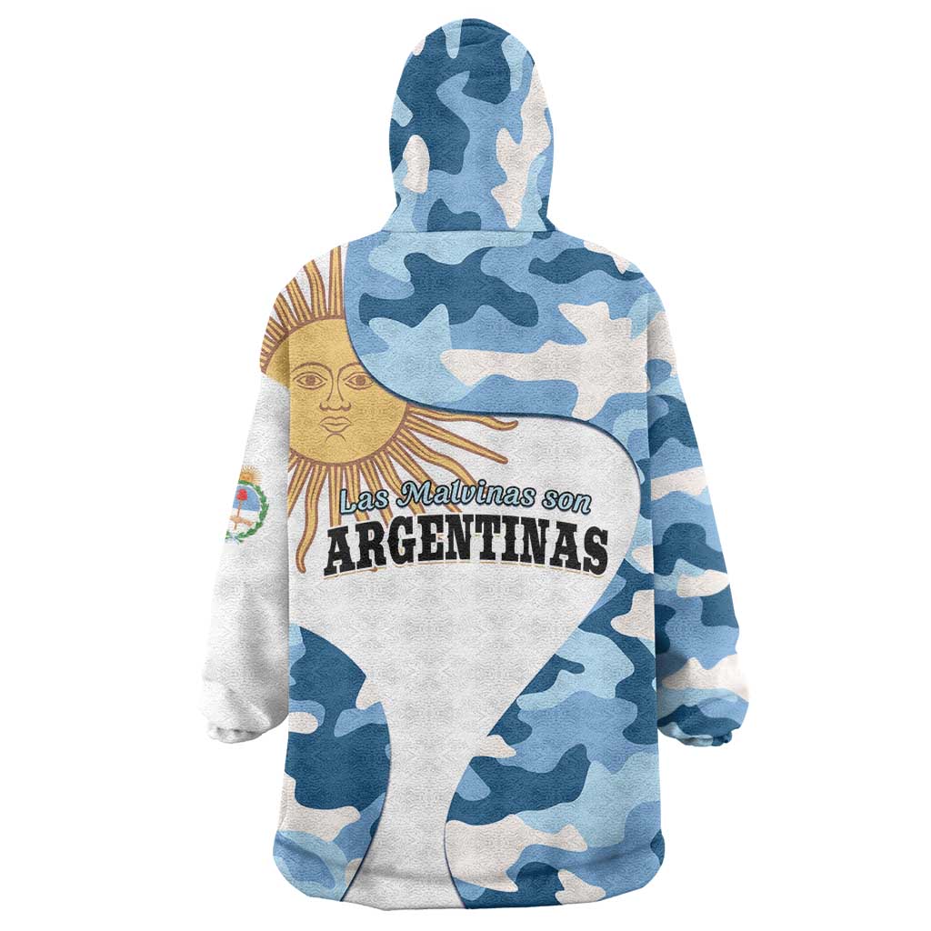 Argentina Malvinas Day Wearable Blanket Hoodie Las Malvinas Son Argentinas