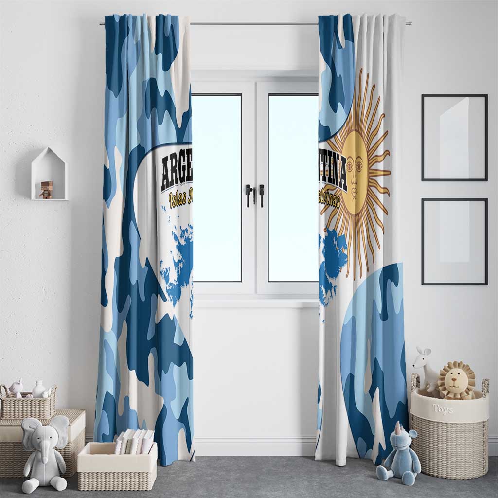 Argentina Malvinas Day Window Curtain Las Malvinas Son Argentinas