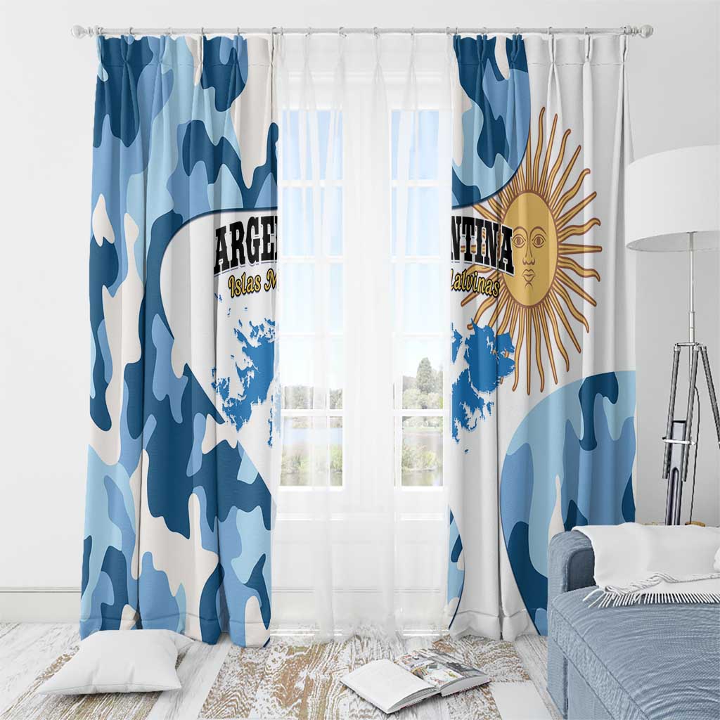 Argentina Malvinas Day Window Curtain Las Malvinas Son Argentinas
