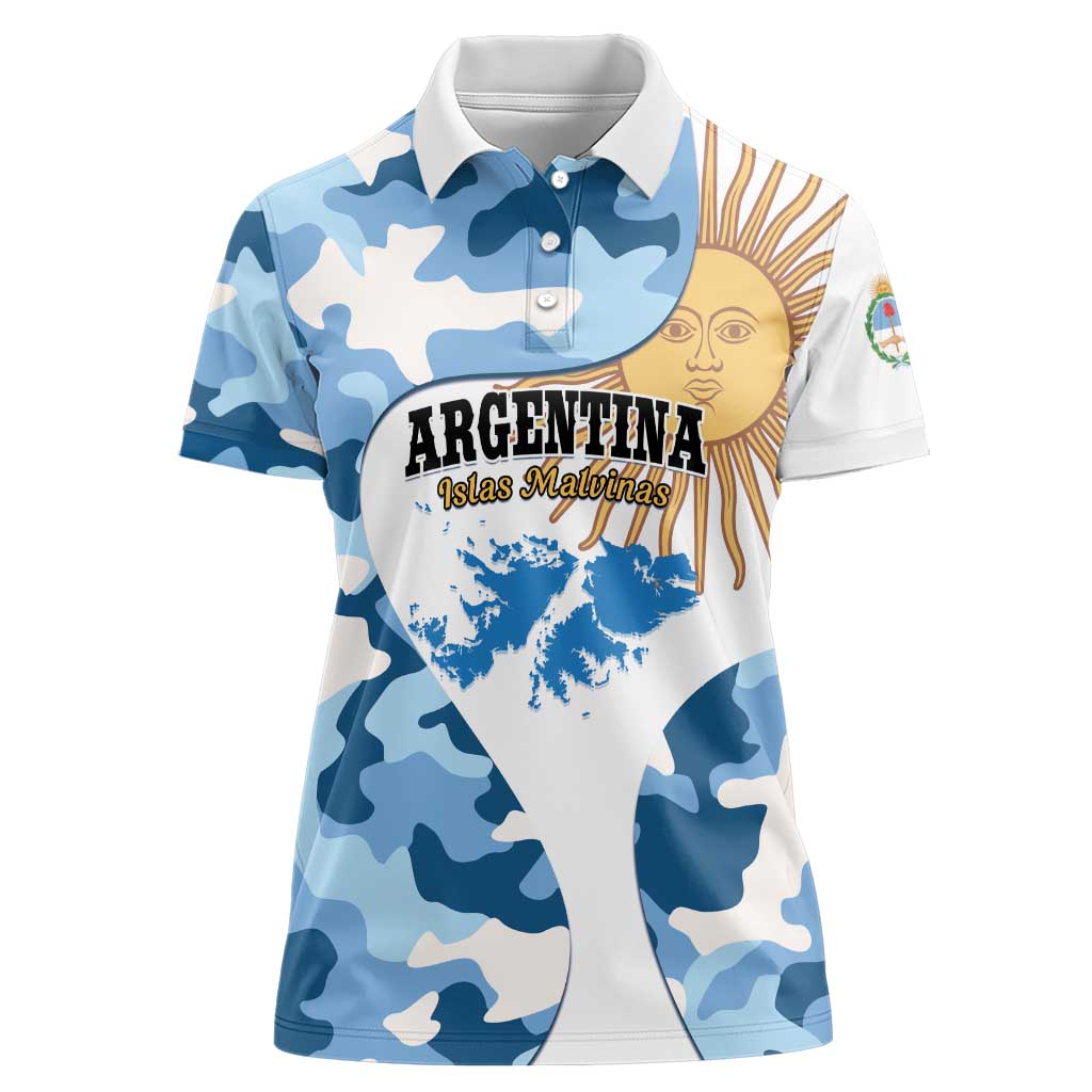 Argentina Malvinas Day Women Polo Shirt Las Malvinas Son Argentinas