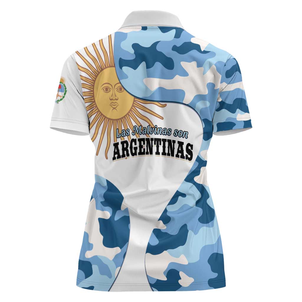 Argentina Malvinas Day Women Polo Shirt Las Malvinas Son Argentinas