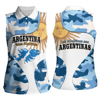 Argentina Malvinas Day Women Sleeveless Polo Shirt Las Malvinas Son Argentinas