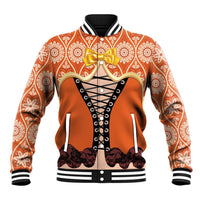 Personalised Netherlands Koningsdag 2025 Baseball Jacket King's Day Dutch Costume Spirit