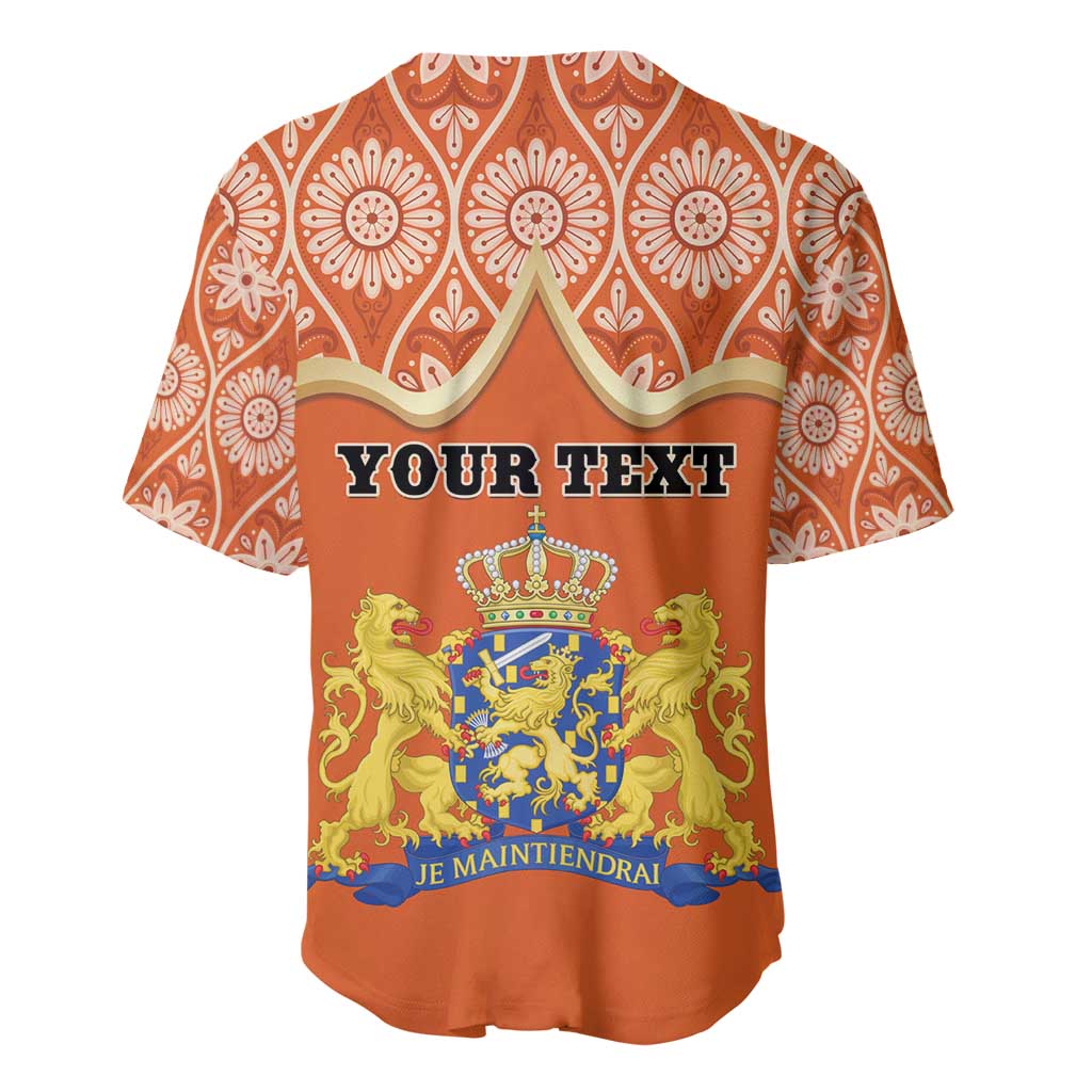 Personalised Netherlands Koningsdag 2025 Baseball Jersey King's Day Dutch Costume Spirit