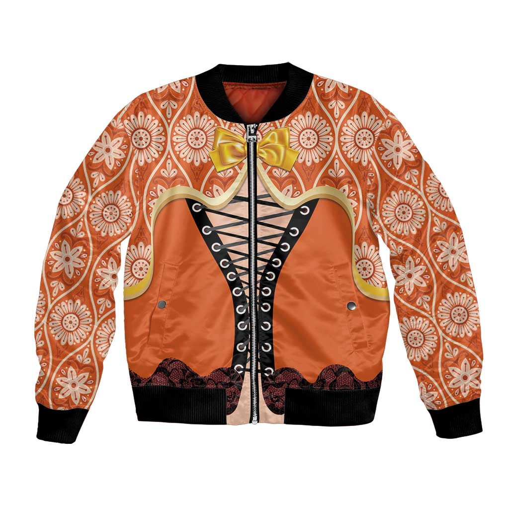 Personalised Netherlands Koningsdag 2025 Bomber Jacket King's Day Dutch Costume Spirit