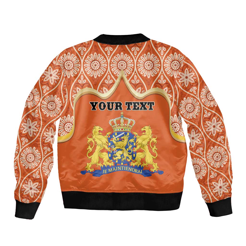 Personalised Netherlands Koningsdag 2025 Bomber Jacket King's Day Dutch Costume Spirit
