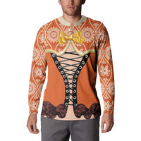 Personalised Netherlands Koningsdag 2025 Button Sweatshirt King's Day Dutch Costume Spirit