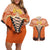 Personalised Netherlands Koningsdag 2025 Couples Matching Off Shoulder Short Dress and Hawaiian Shirt King's Day Dutch Costume Spirit