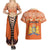 Personalised Netherlands Koningsdag 2025 Couples Matching Summer Maxi Dress and Hawaiian Shirt King's Day Dutch Costume Spirit
