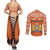Personalised Netherlands Koningsdag 2025 Couples Matching Summer Maxi Dress and Long Sleeve Button Shirt King's Day Dutch Costume Spirit