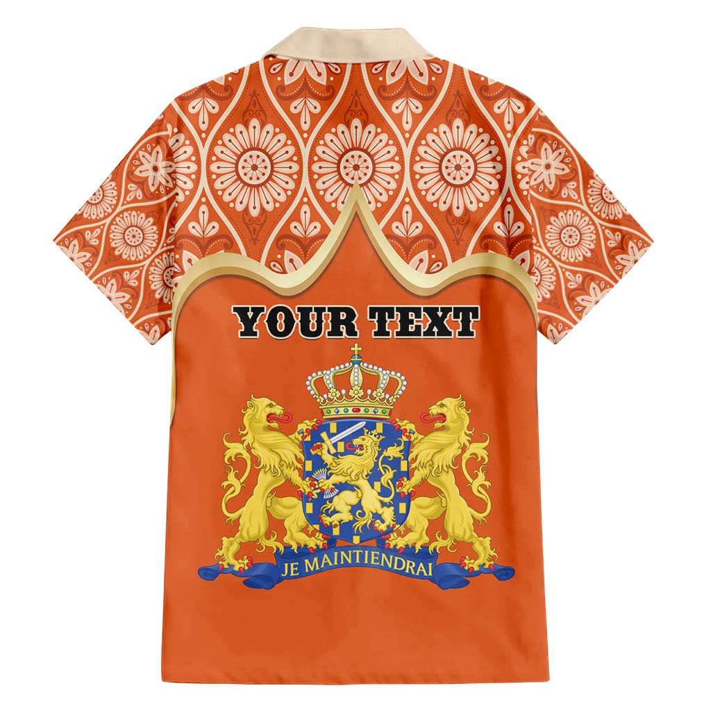 Personalised Netherlands Koningsdag 2025 Family Matching Long Sleeve Bodycon Dress and Hawaiian Shirt King's Day Dutch Costume Spirit