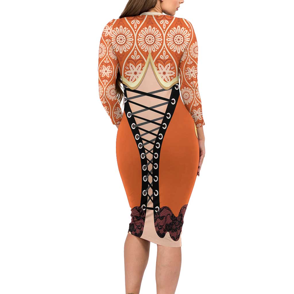 Personalised Netherlands Koningsdag 2025 Family Matching Long Sleeve Bodycon Dress and Hawaiian Shirt King's Day Dutch Costume Spirit