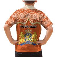 Personalised Netherlands Koningsdag 2025 Family Matching Mermaid Dress and Hawaiian Shirt King's Day Dutch Costume Spirit
