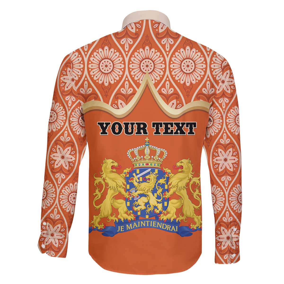 Personalised Netherlands Koningsdag 2025 Family Matching Off The Shoulder Long Sleeve Dress and Hawaiian Shirt King's Day Dutch Costume Spirit