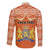Personalised Netherlands Koningsdag 2025 Family Matching Off The Shoulder Long Sleeve Dress and Hawaiian Shirt King's Day Dutch Costume Spirit