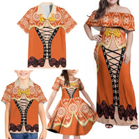 Personalised Netherlands Koningsdag 2025 Family Matching Off Shoulder Maxi Dress and Hawaiian Shirt King's Day Dutch Costume Spirit