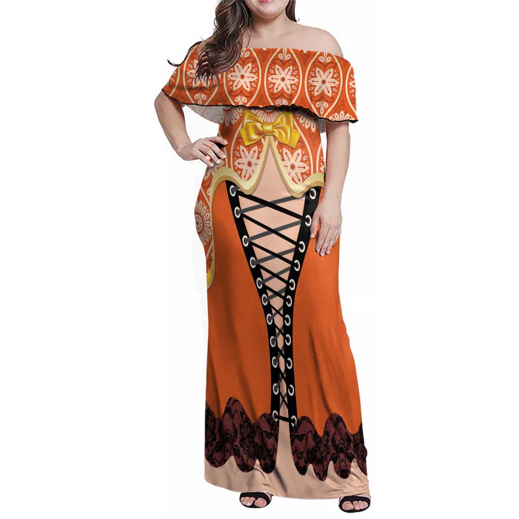 Personalised Netherlands Koningsdag 2025 Family Matching Off Shoulder Maxi Dress and Hawaiian Shirt King's Day Dutch Costume Spirit