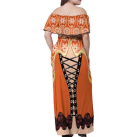 Personalised Netherlands Koningsdag 2025 Family Matching Off Shoulder Maxi Dress and Hawaiian Shirt King's Day Dutch Costume Spirit