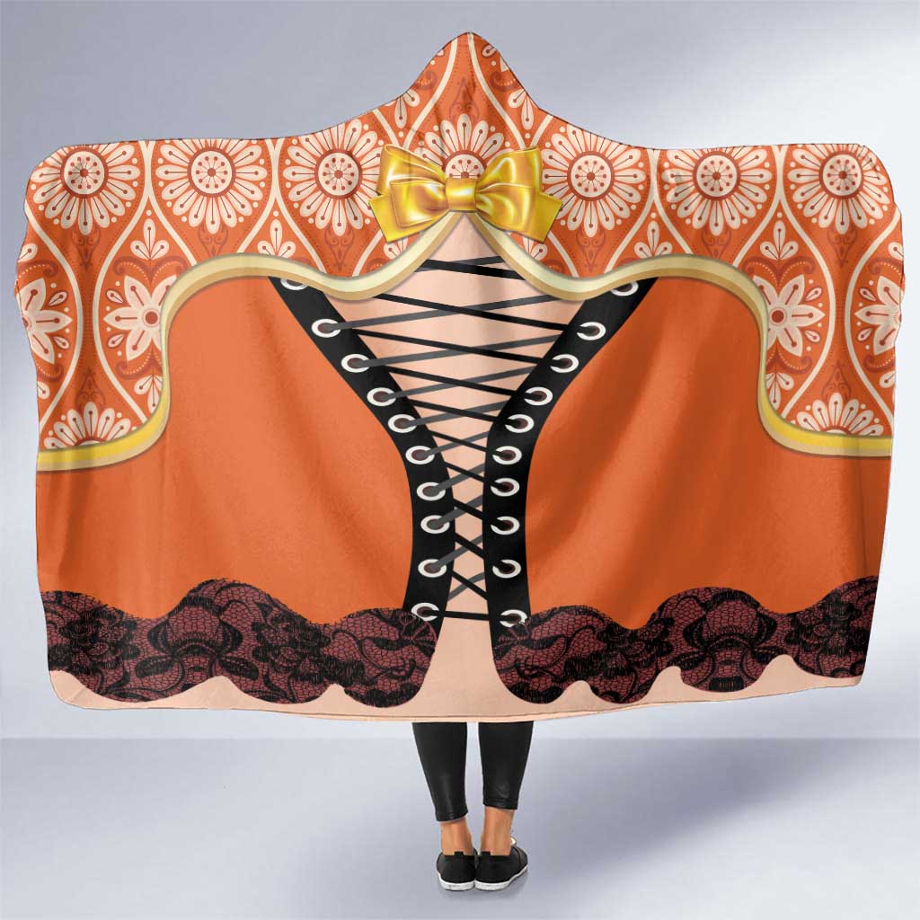 Netherlands Koningsdag 2025 Hooded Blanket King's Day Dutch Costume Spirit