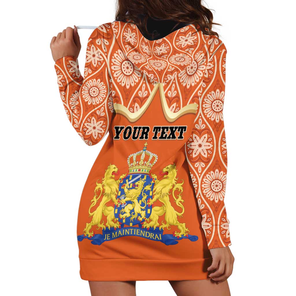 Personalised Netherlands Koningsdag 2025 Hoodie Dress King's Day Dutch Costume Spirit