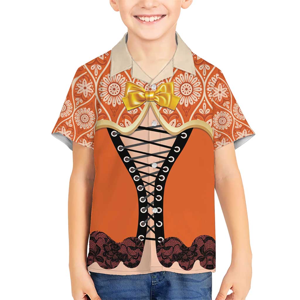 Personalised Netherlands Koningsdag 2025 Kid Hawaiian Shirt King's Day Dutch Costume Spirit